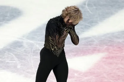 'Quad God' Ilia Malinin falls twice, finishes eighth after shocking performance