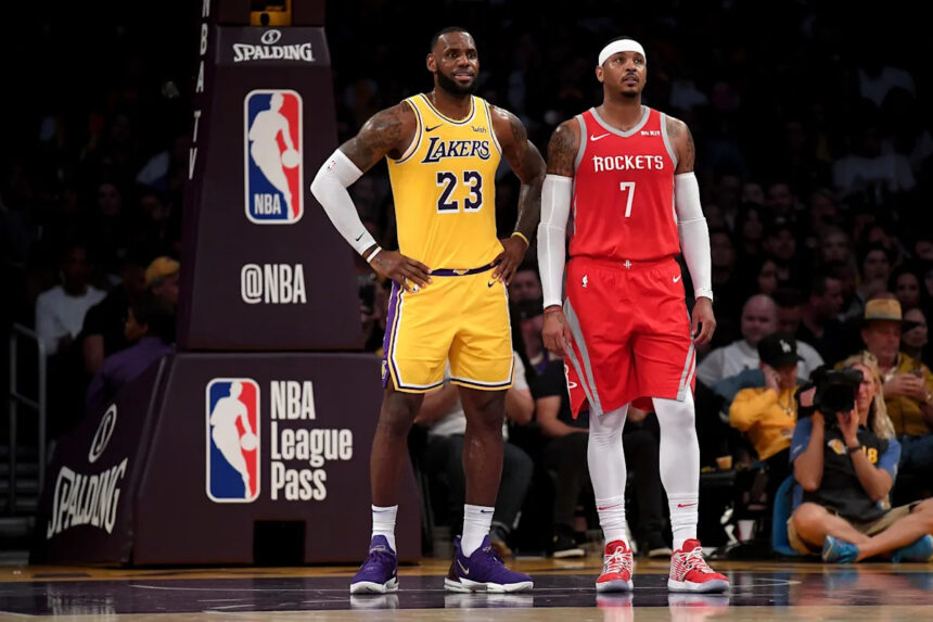 Houston Rockets jersey history No. 7 - Carmelo Anthony (2018-19)