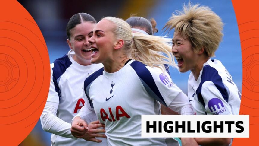 Spurs unstoppable in 10-goal thriller against Aston Villa