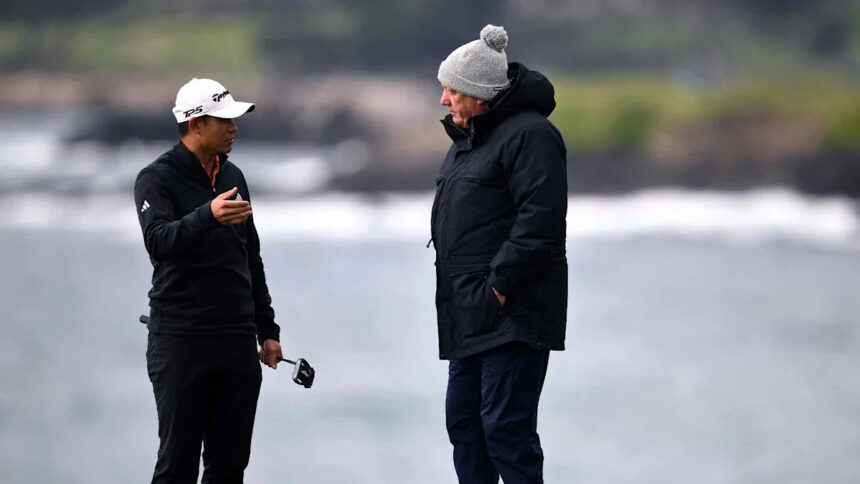 Collin Morikawa weathers controversial 18th hole ice-out to win at Pebble Beach