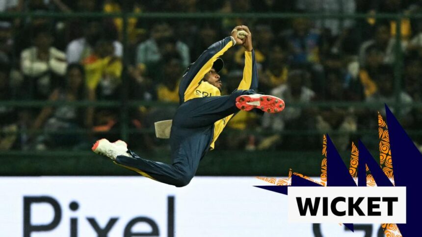 Nissanka takes incredible catch to remove Maxwell