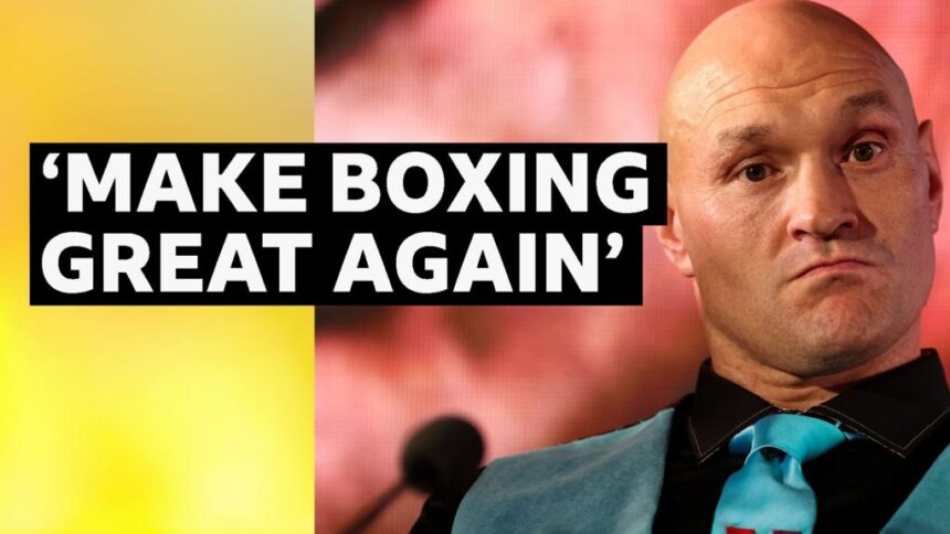 Fury says his comeback is 'to make boxing great again'