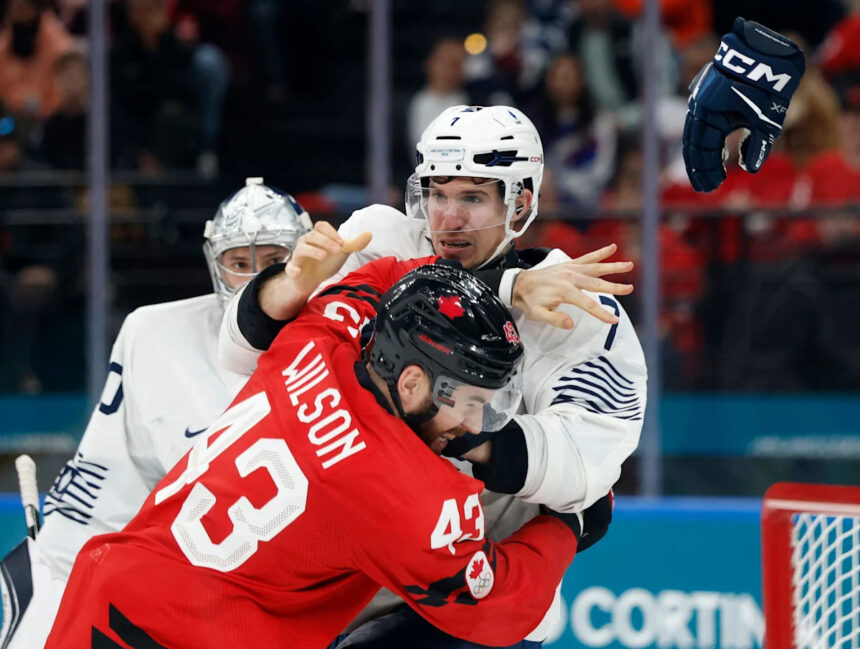 French hockey player Pierre Crinon suspended from Olympics after Tom Wilson fight