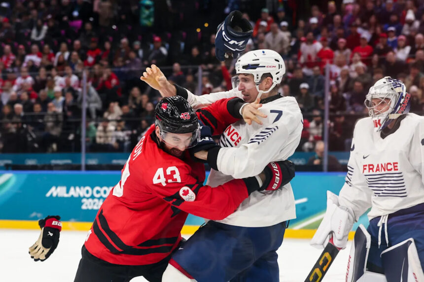 Winter Olympics 2026: Pierre Crinon suspended by French hockey federation for fight with Canada's To
