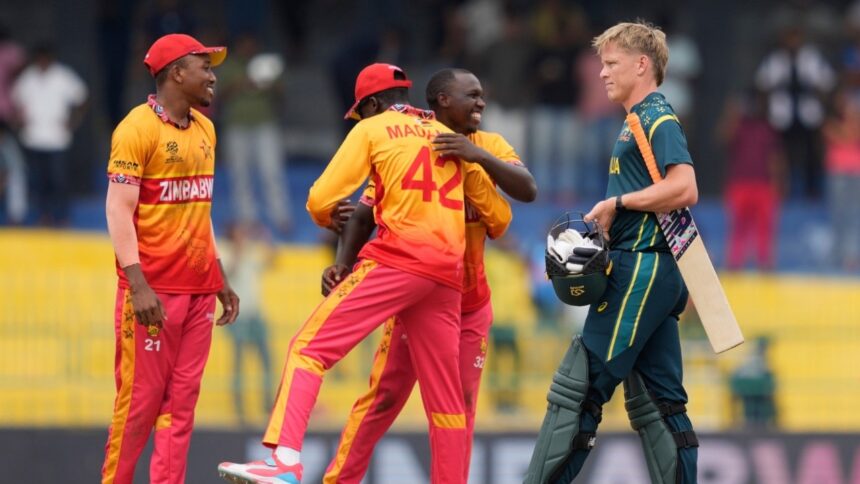 Australia crash out, Zimbabwe reach Super 8 stage after washout in Pallekele