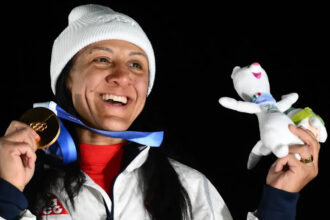 USA's Meyers Taylor makes history with monobob gold