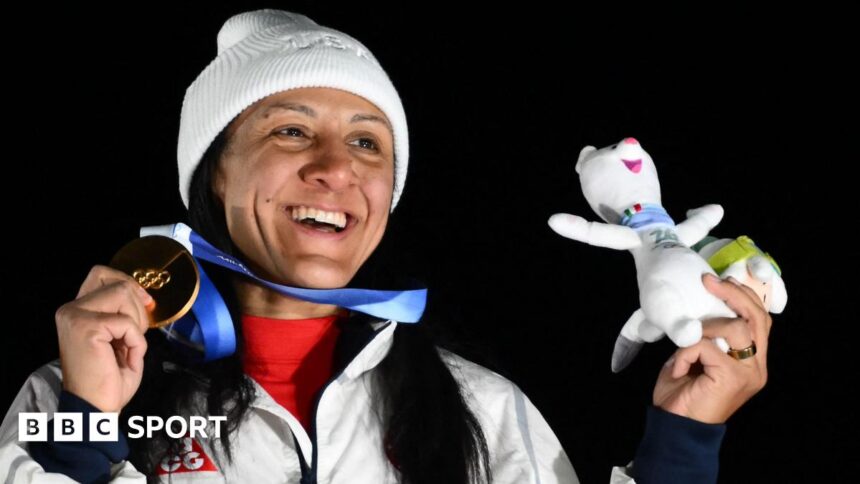 'Mum power' - Veteran Meyers Taylor makes Winter Olympics history