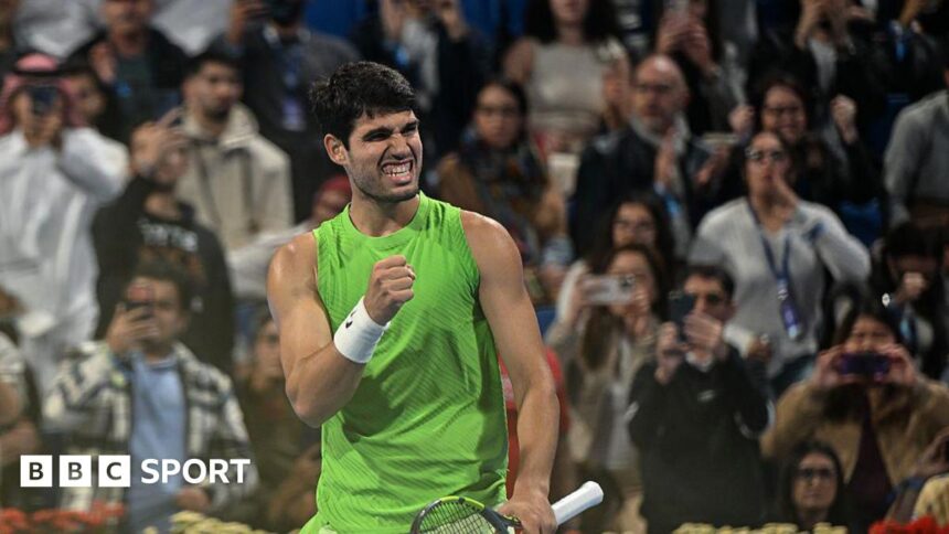 Alcaraz wins 'difficult' first match since Melbourne win