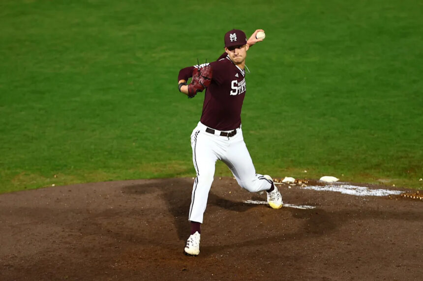 How fast freshman Jack Bauer pitched in Mississippi State baseball debut