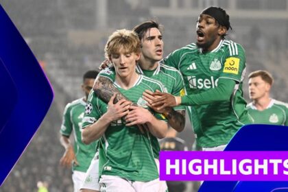 Gordon makes history as Newcastle thrash Qarabag