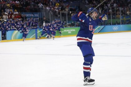 Quinn Hughes' OT winner lifts U.S. over Sweden into Olympic semifinals