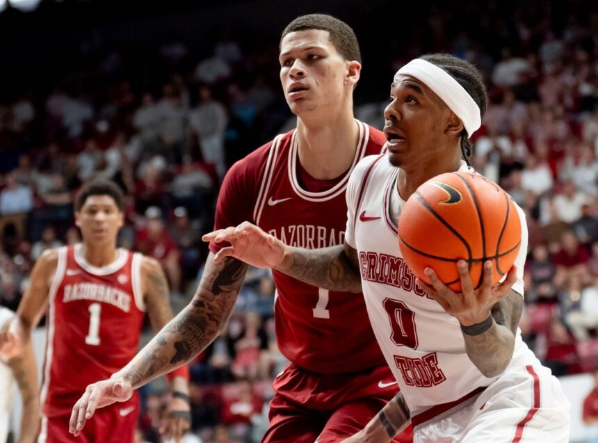No. 25 Alabama rallies past No. 20 Arkansas in 2OT thriller