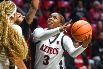 TST Images: SDSU defeated UNLV 80-62, at Viejas Arena.