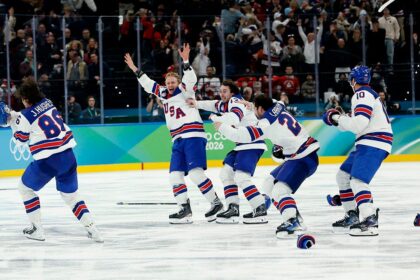 Team USA men's hockey arrives in Florida after winning Olympic gold