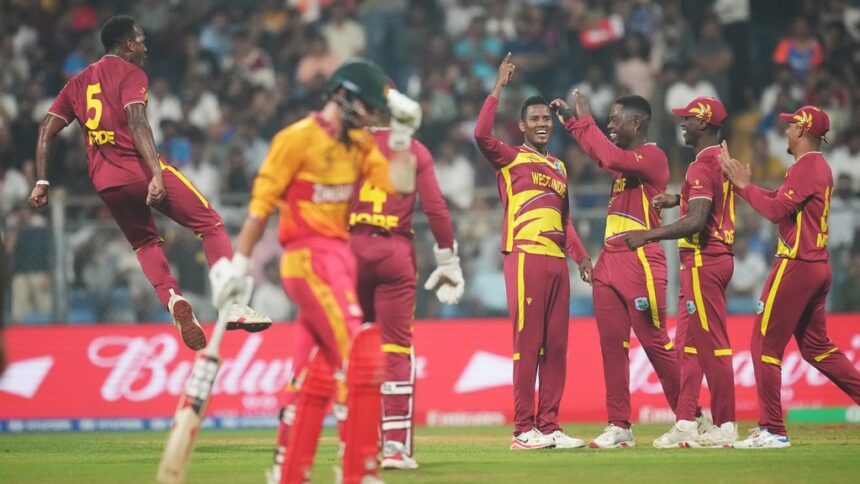 T20 World Cup: West Indies add to India's woes with thumping win over Zimbabwe