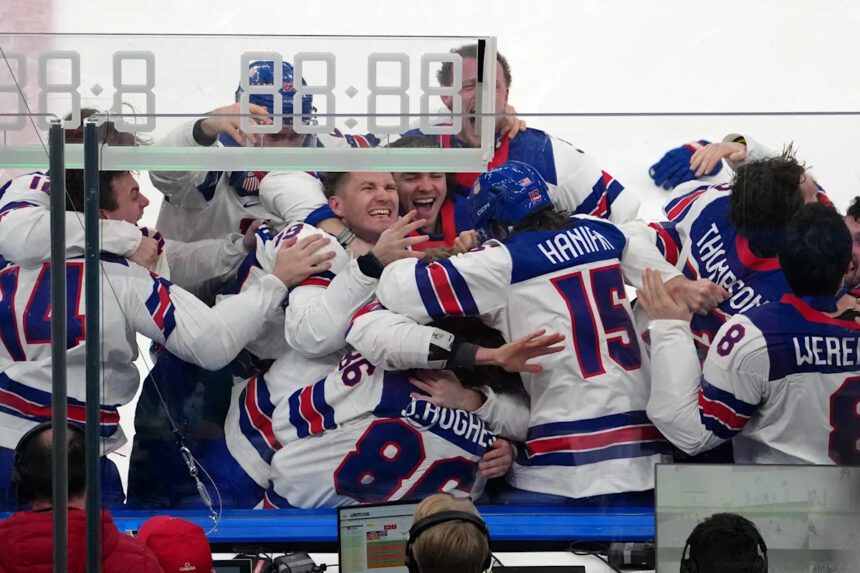 Team USA hockey players celebrate gold medal in trip to Miami hotspot