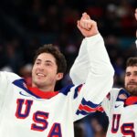 US men's hockey stars dish on immense American pride after winning Olympic gold