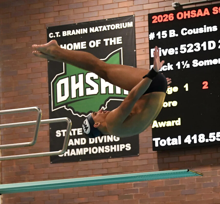 Bryce Cousins, Juju Nkhumane lead Cincinnati boys at state diving meet