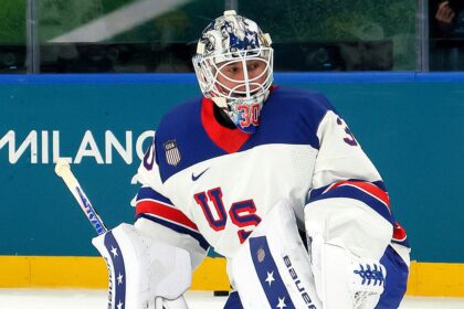 Team USA goalie Jake Oettinger reacts to Trump's locker room comments about the women's hockey team