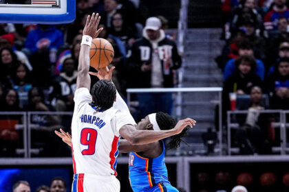 Ausar Thompson steps up after benching in Pistons' win vs Thunder