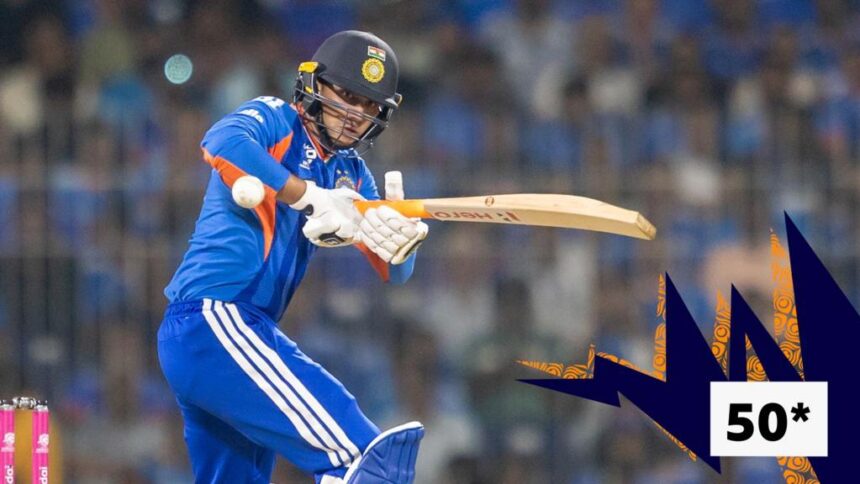 Sharma overcomes struggles to reach fifty against Zimbabwe