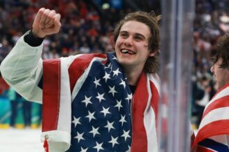 US Olympic hockey hero Jack Hughes opens up about support for women's team amid backlash over Trump'