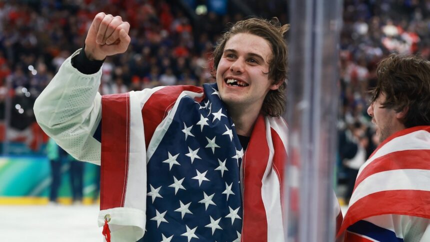 US Olympic hockey hero Jack Hughes opens up about support for women's team amid backlash over Trump'