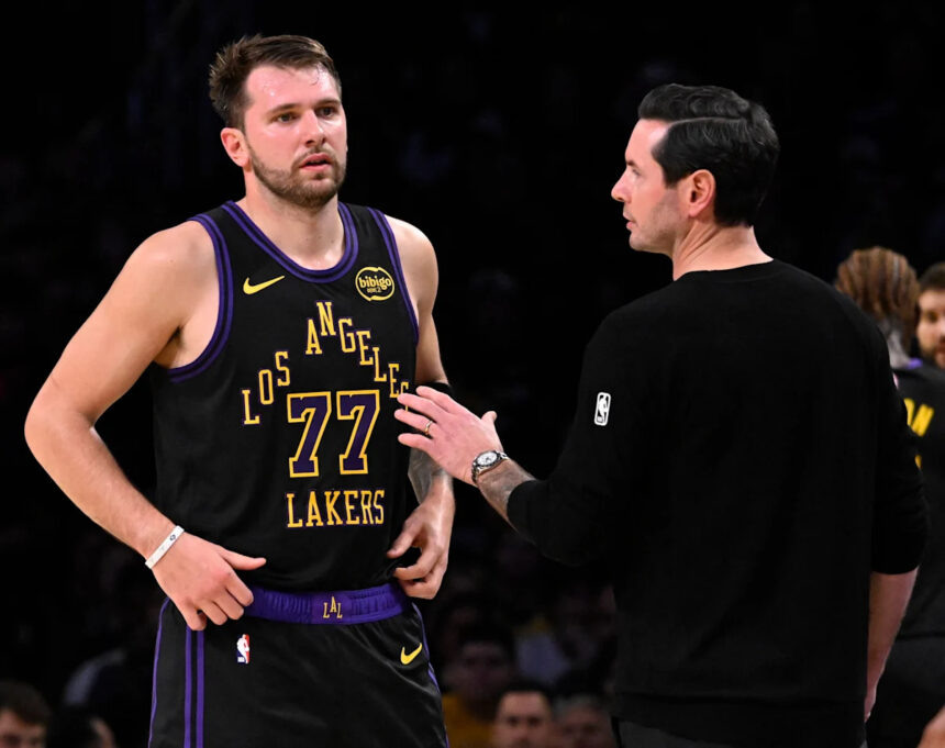 JJ Redick downplays sideline argument with Luka Dončić: 'It felt very normal to me'