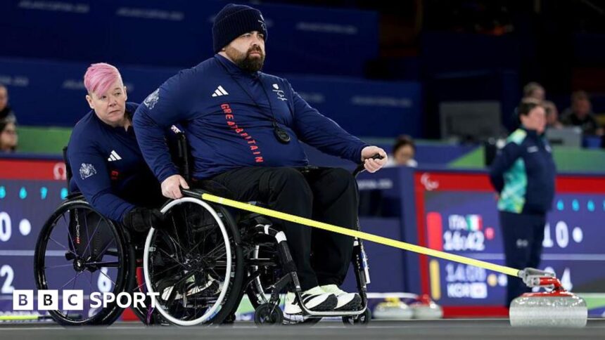 GB wheelchair curlers lose Winter Paralympics opener