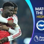 Saka scores only goal as leaders Arsenal edge past Brighton