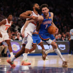 Chet Holmgren fills role of No. 2 option for Thunder in tight win over Knicks