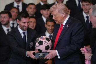 Lionel Messi, Inter Miami visit White House to celebrate MLS Cup championship