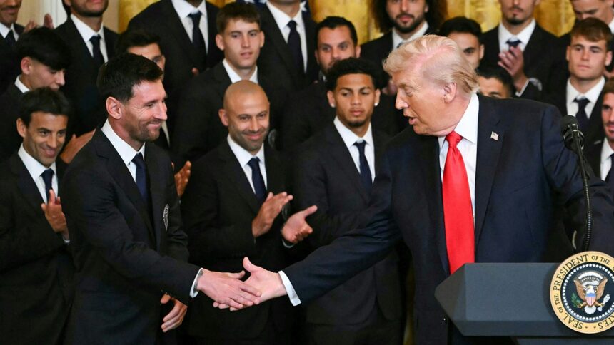 Trump tells Lionel Messi 'you came in and you won' during Inter Miami White House celebration
