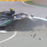Mercedes teen Kimi Antonelli sustains violent crash at Australian GP practice