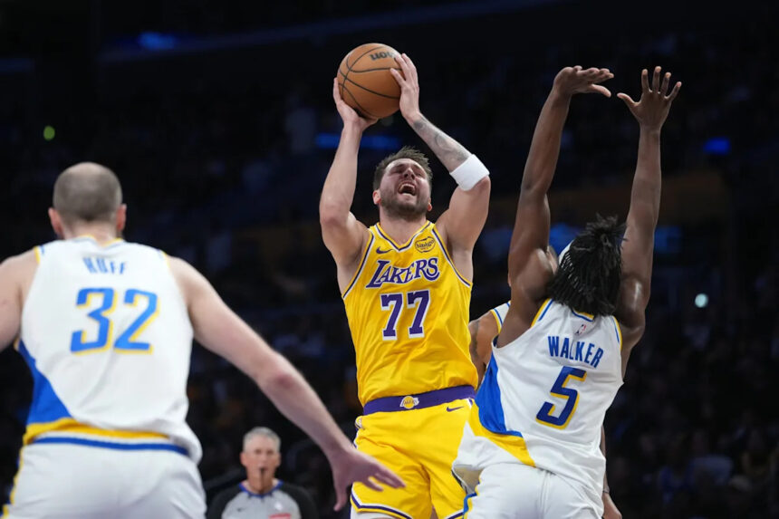 Luka Doncic goes off for 44 points as James-less Lakers blow out Pacers
