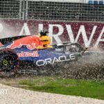 Russell takes Melbourne pole after Verstappen crash
