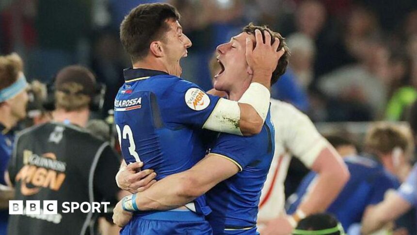 Italy plunge England into crisis with landmark win