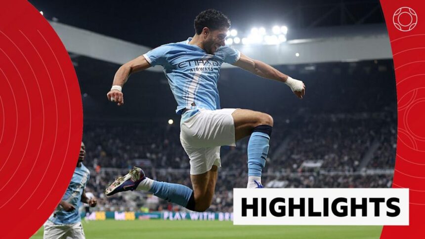 Marmoush double fires Man City past Newcastle