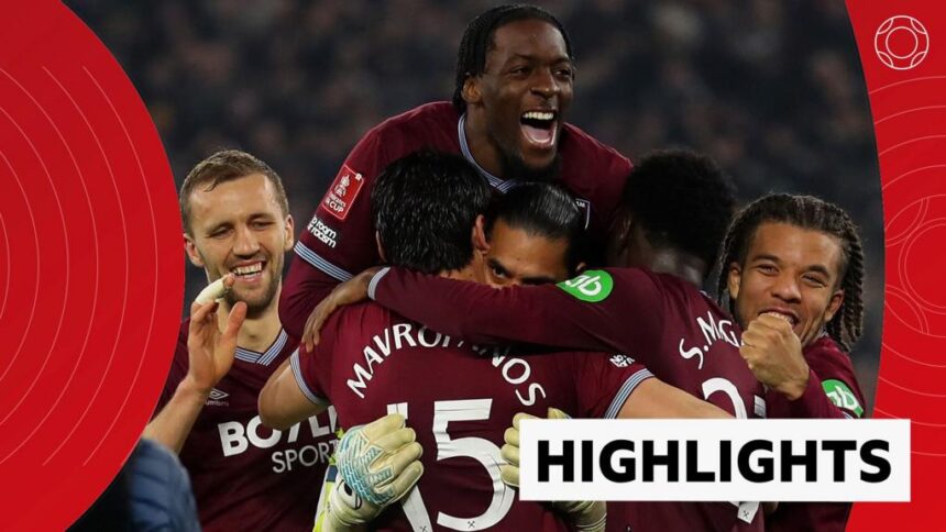 West Ham into quarters after beating Brentford on penalties