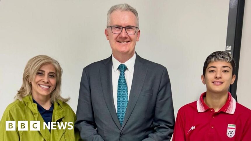 Member of Iranian football delegation granted Australian asylum changes her mind