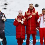 Germans protest against Russia on Paralympic podium