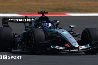 Russell tops China practice before sprint qualifying