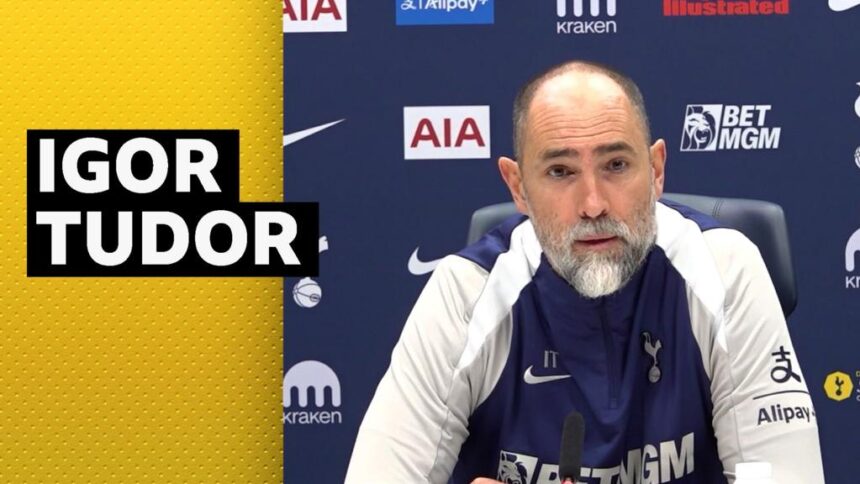 'You can be the victim or change' - Tudor on Spurs mentality