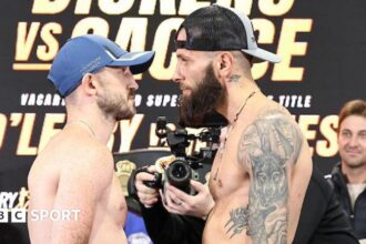 Dickens and Cacace world title fight finely poised