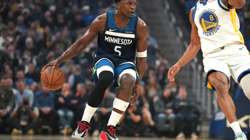 Anthony Edwards’ 42 points lead Timberwolves to 127-117 win against undermanned Warriors