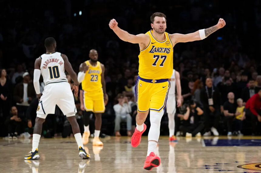 Doncic drills a buzzer-beating OT jumper as Lakers beat Nuggets
