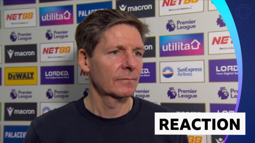 'Nervous' Palace 'rush' search of winning goal - Glasner