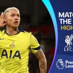 Richarlison's injury-time strike earns Spurs a point at Liverpool