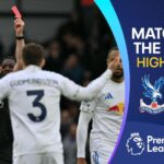 Ten-man Leeds earn point at Palace after Calvert-Lewin penalty miss