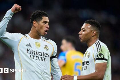 Real's Bellingham and Mbappe back for Man City trip